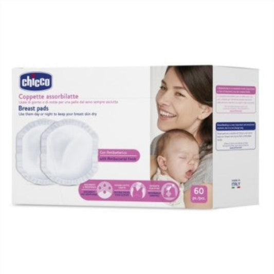CHICCO DISCHETTI ASSORBILATTE ANTIBATTERICI 60PZ 