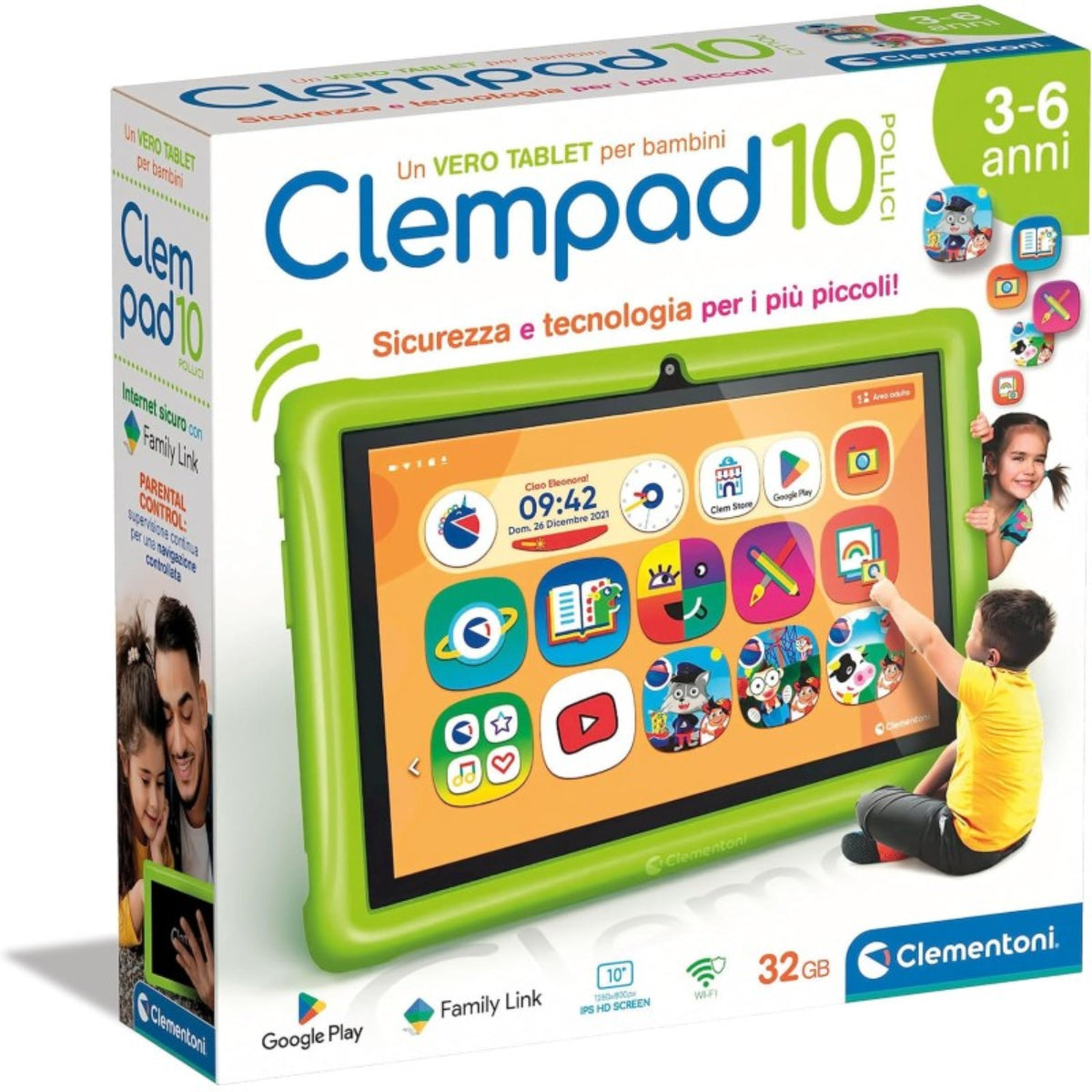 CLEMENTONI CLEMPAD 10''  3-6 ANNI