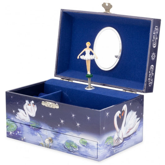 COFFRE MUSICAL DANSEUSE ETOILE (RECTANGLE)