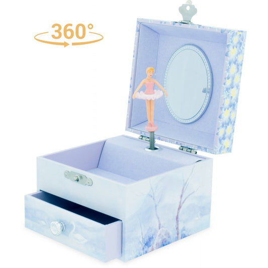 COFFRE MUSICAL LAC DES CYGNES (CARRE)