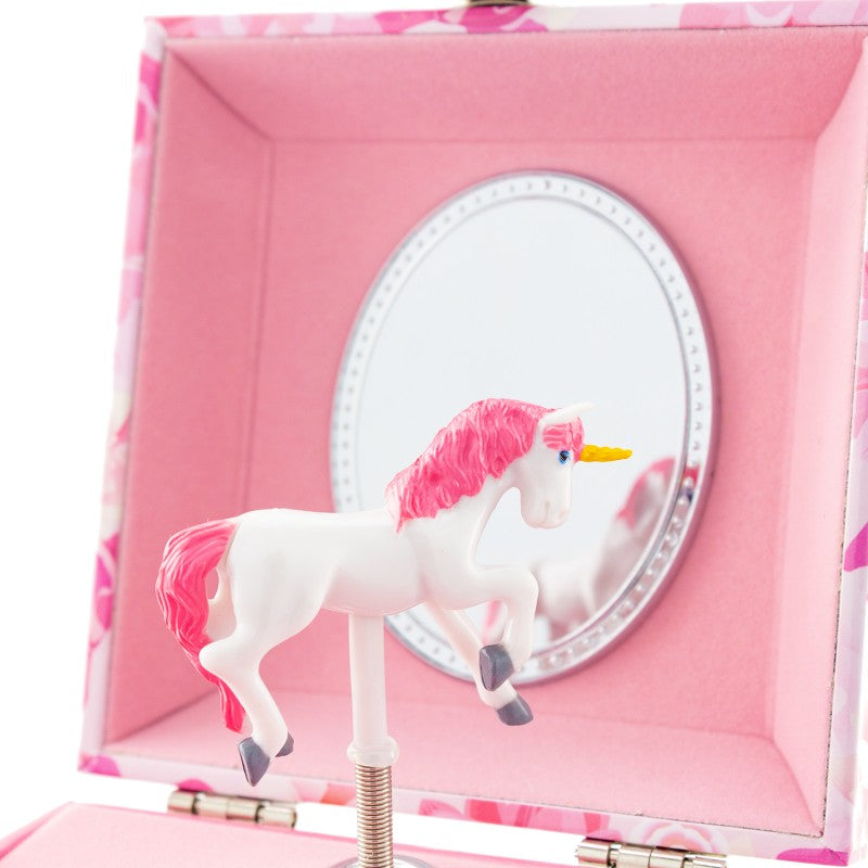 COFFRE MUSICAL LICORNE FLEURS