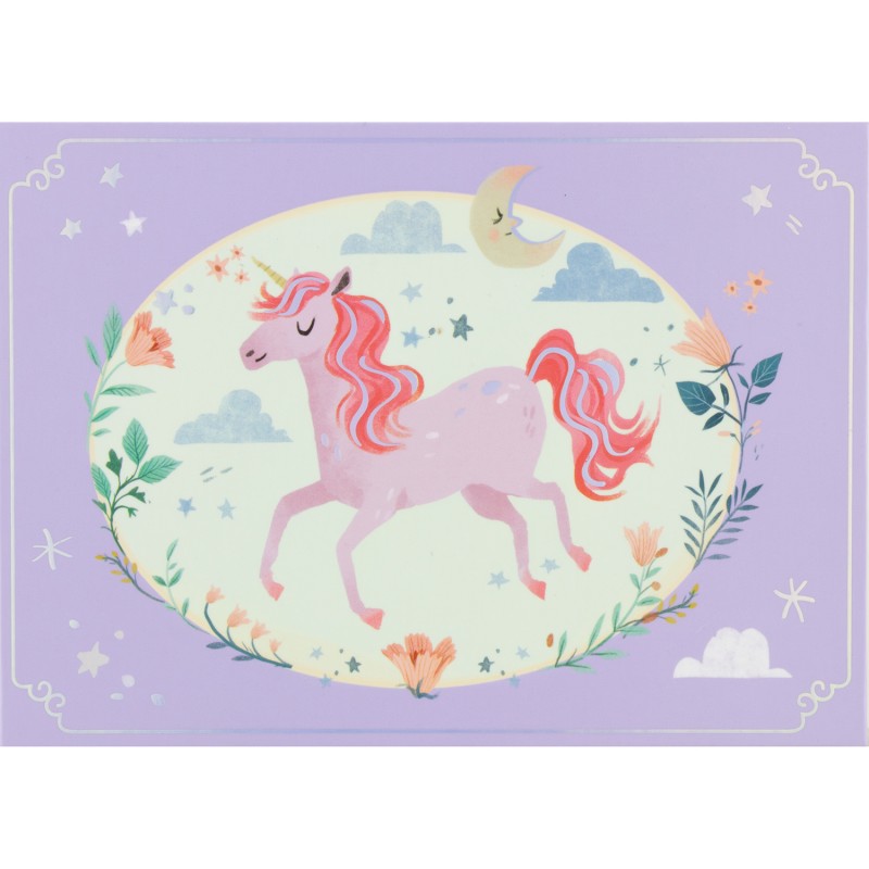MUSICAL BOX THE UNICORN LICORNE LILAS