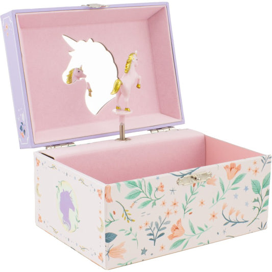 MUSICAL BOX THE UNICORN LICORNE LILAS