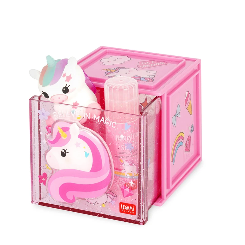 ADJUSTABLE DESK ORGANISER - CUTIE CUBE - UNICORN