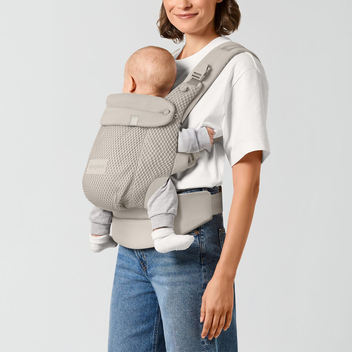 CYBEX Amya – Marsupio Ergonomico dalla Nascita a 15 kg Dune grey