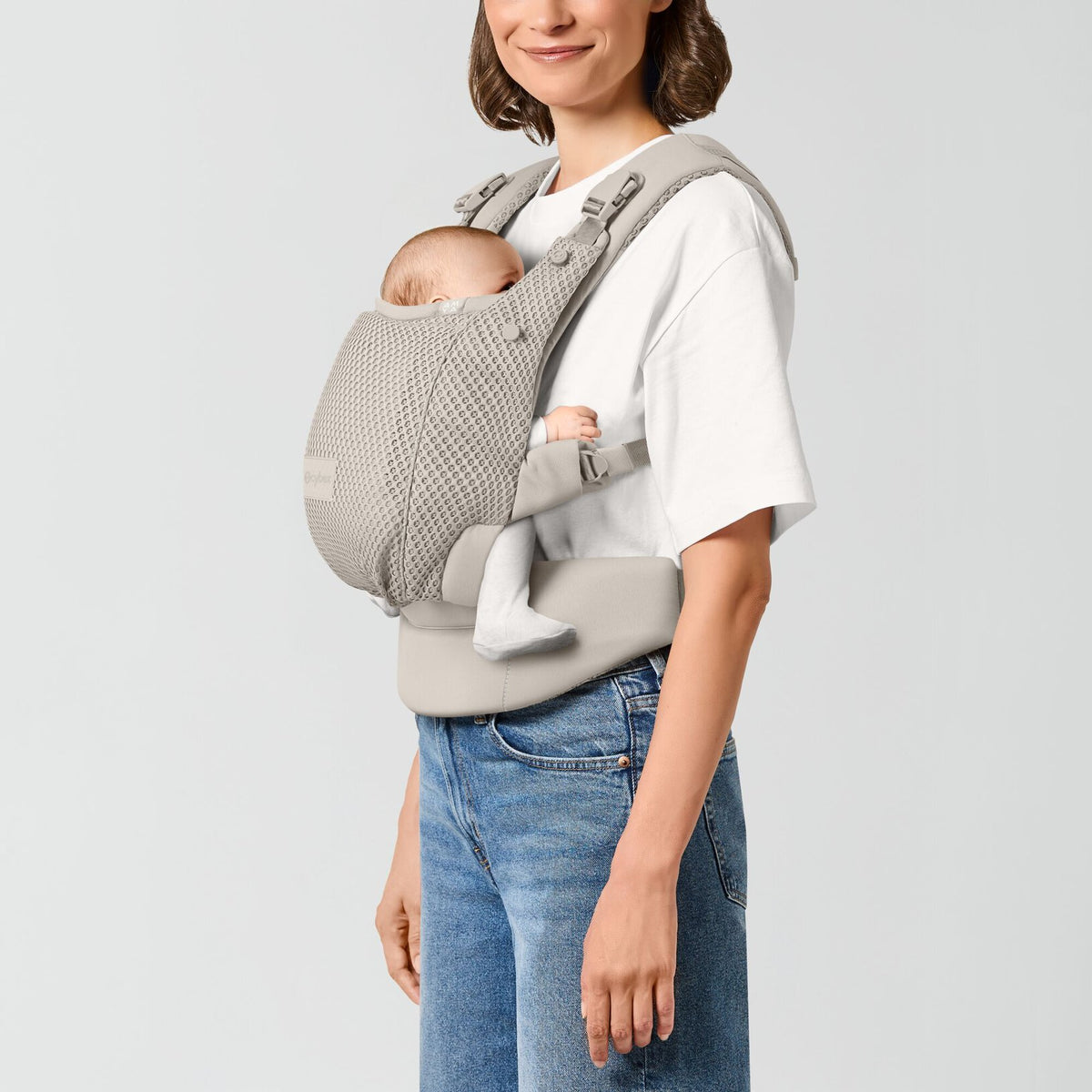 CYBEX Amya – Marsupio Ergonomico dalla Nascita a 15 kg Dune grey