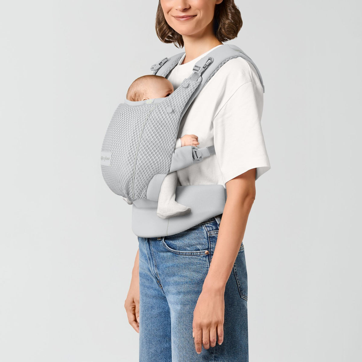 CYBEX Amya Marsupio Ergonomico Neonato – Fog Grey