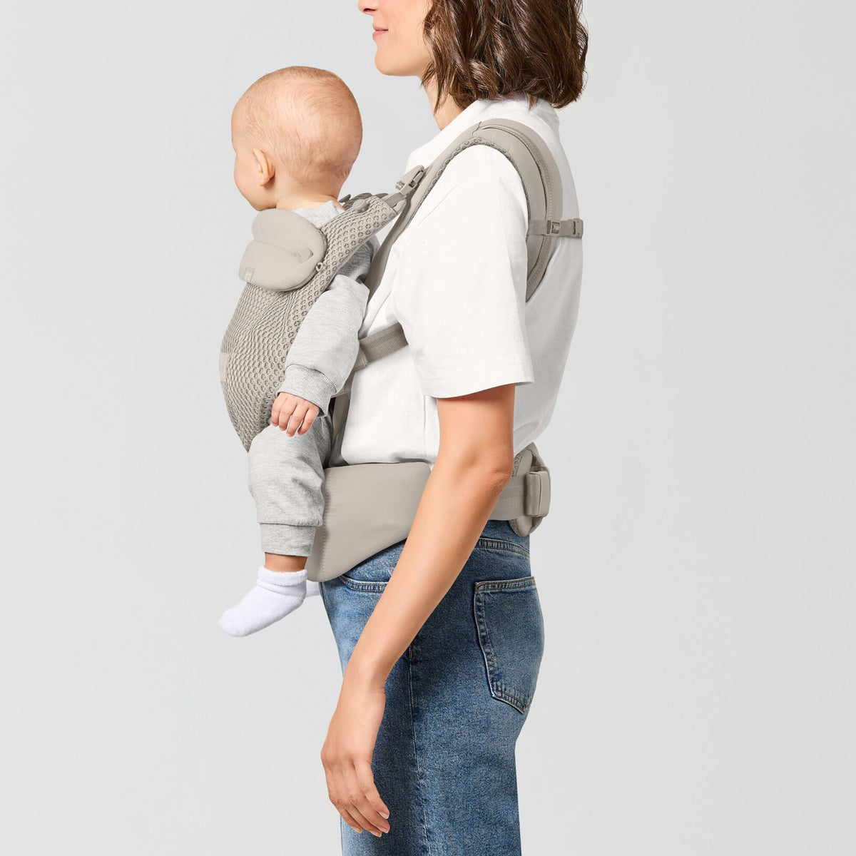 CYBEX Amya – Marsupio Ergonomico dalla Nascita a 15 kg Dune grey