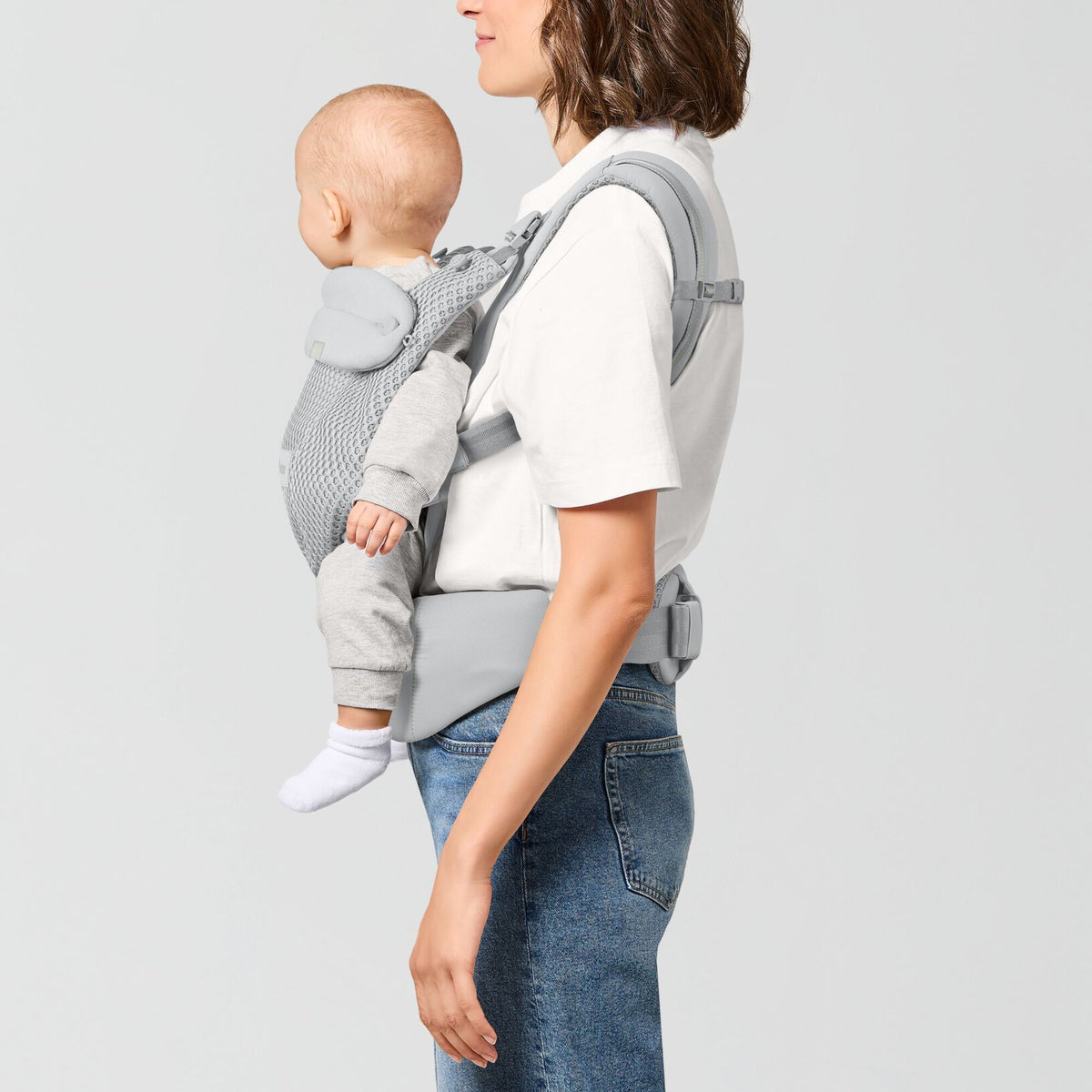 CYBEX Amya Marsupio Ergonomico Neonato – Fog Grey