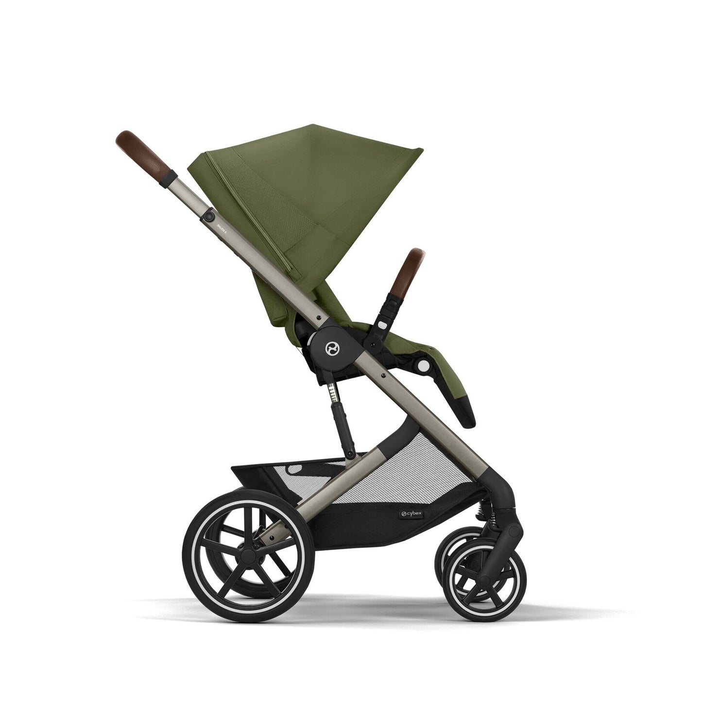 Trio Cybex Balios S Lux con Cloud G, adattatori e Navicella Moss Green
