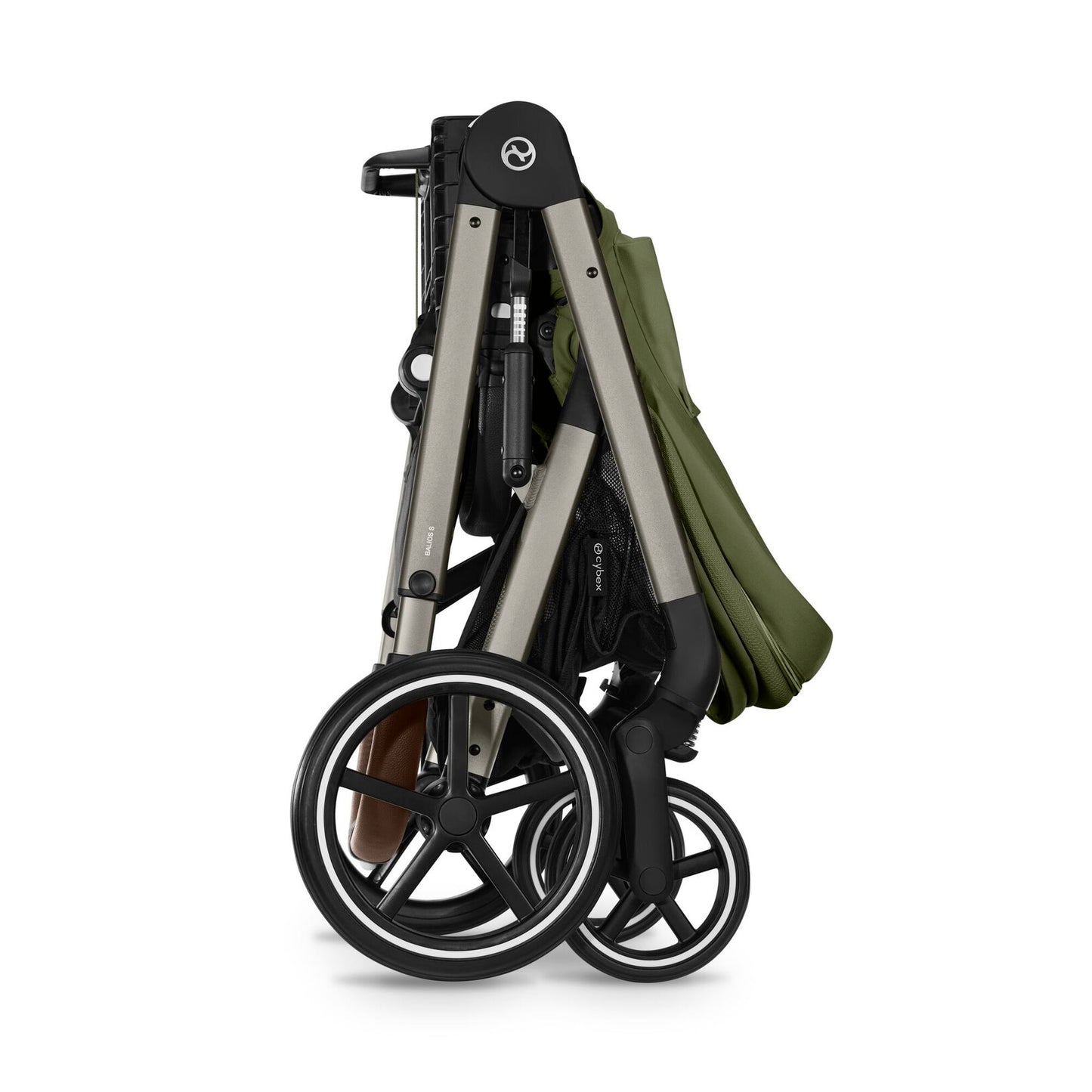 Trio Cybex Balios S Lux con Cloud G, adattatori e Navicella Moss Green