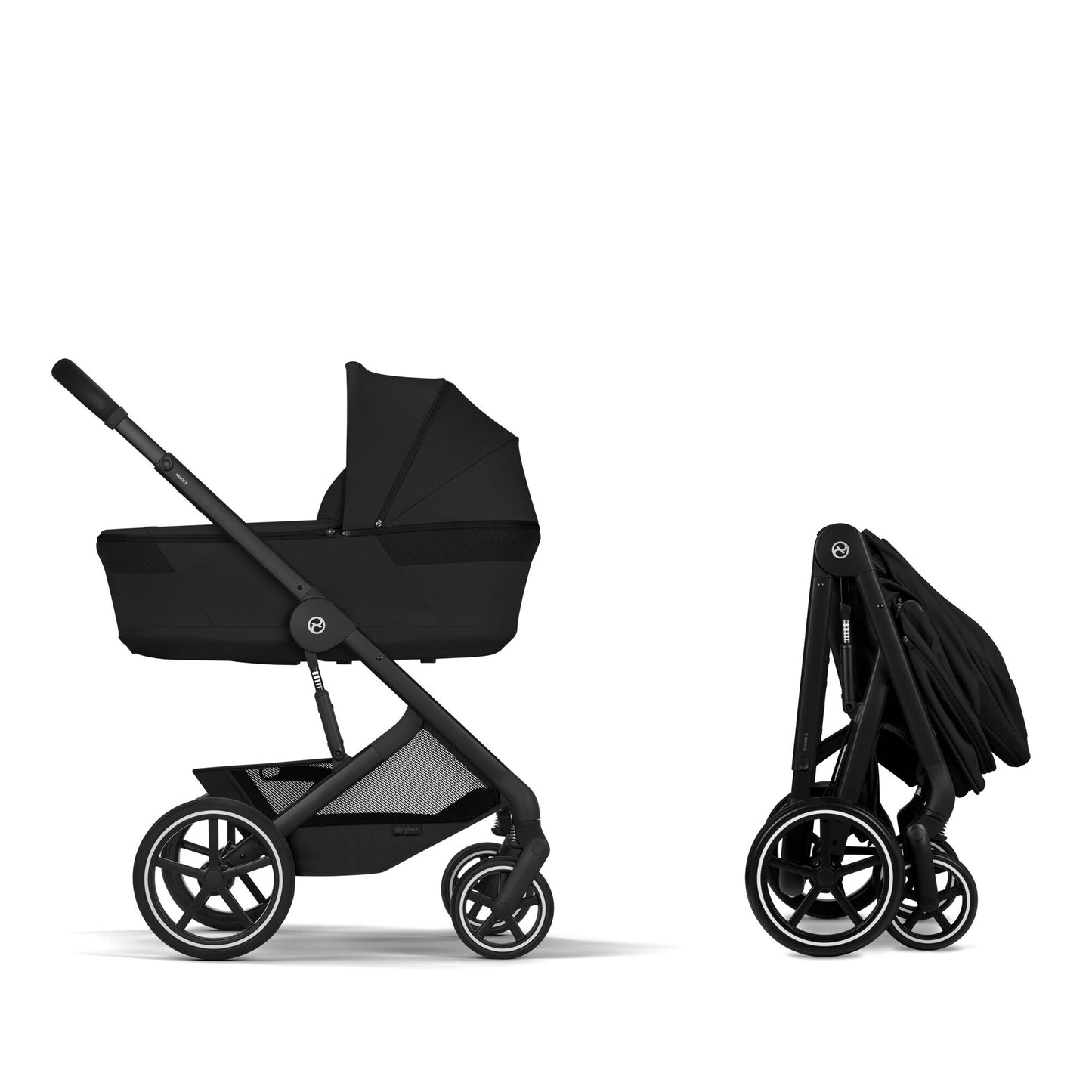 Balios S LUX BLK Moon Black con Navicella Richiudibile