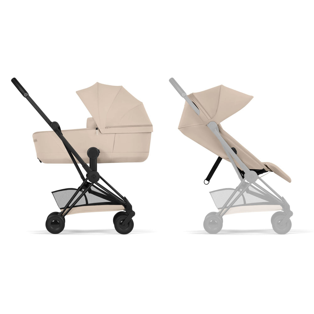 COYA DUO cmfort Navicella riuchidibile Telaio Black Matt - cozybeige