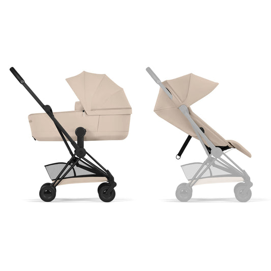 COYA DUO cmfort Navicella riuchidibile Telaio Black Matt - cozybeige