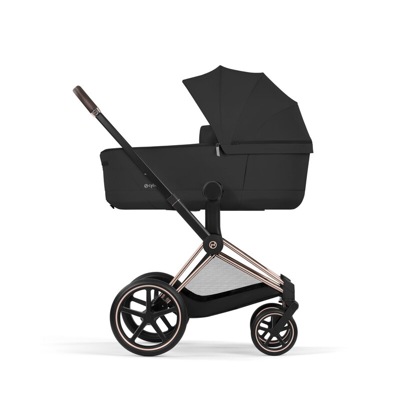 Cybex Duo Priam Comfort Sepia Black con telaio Rosegold