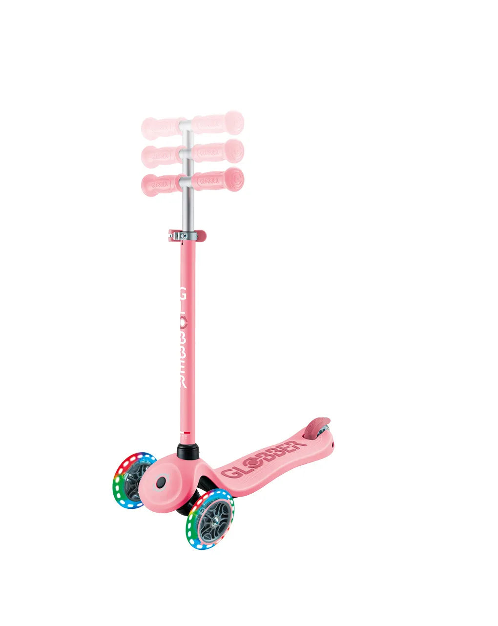 Globber - Go-Up Sporty Light - Pastel Pink-Deep Pastel Pink