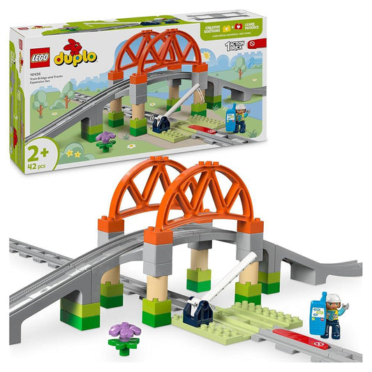 DUPLO 10426 Town Pack di espansione ponte e binari ferroviari