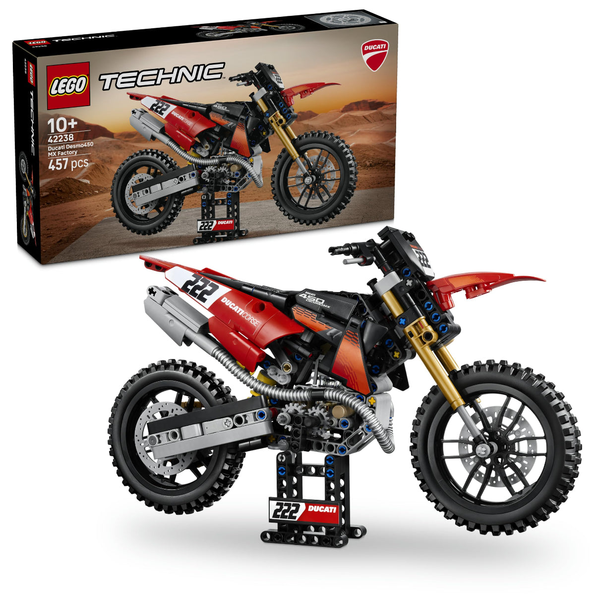 lego 42238 Moto Ducati Desmo450 MX Factory