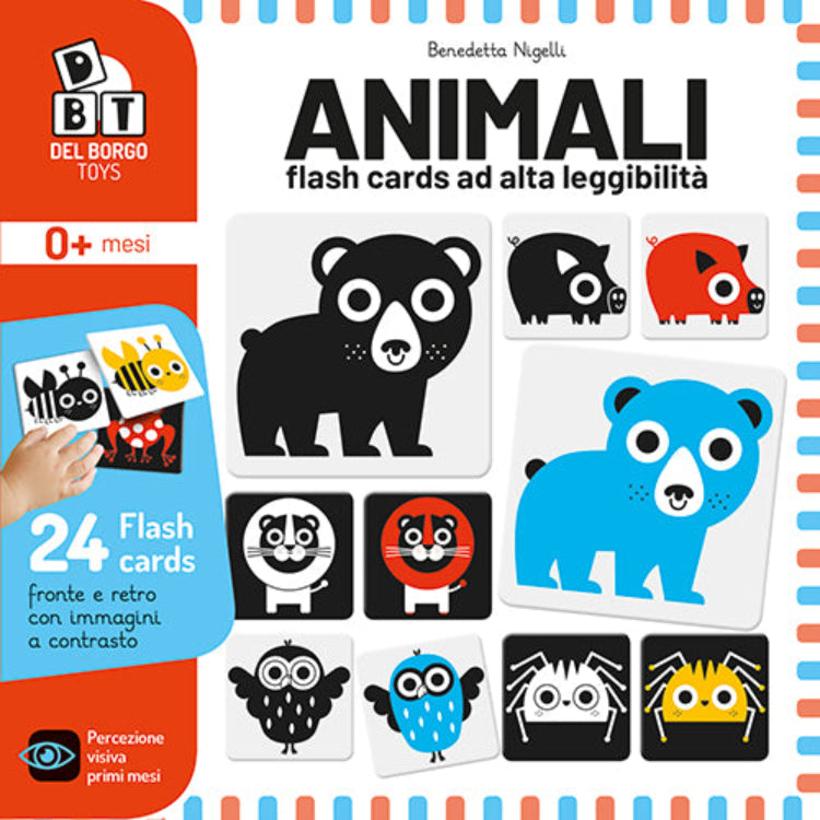 ANIMALI - FLASH CARD A CONTRASTO