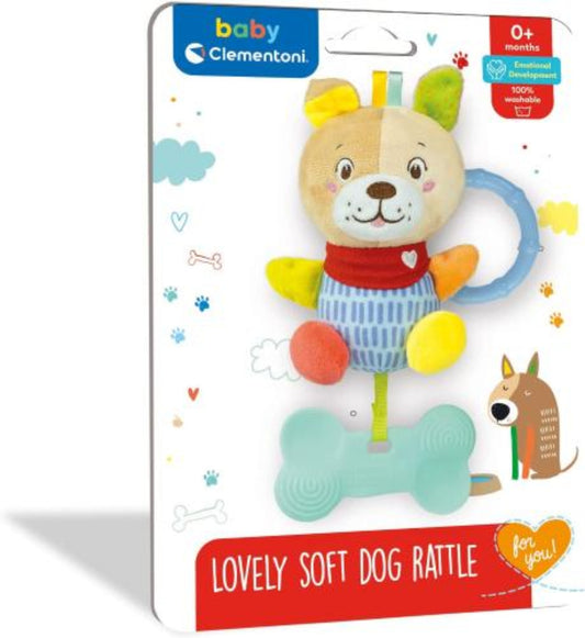 SOFT DOG RATTLE 17785