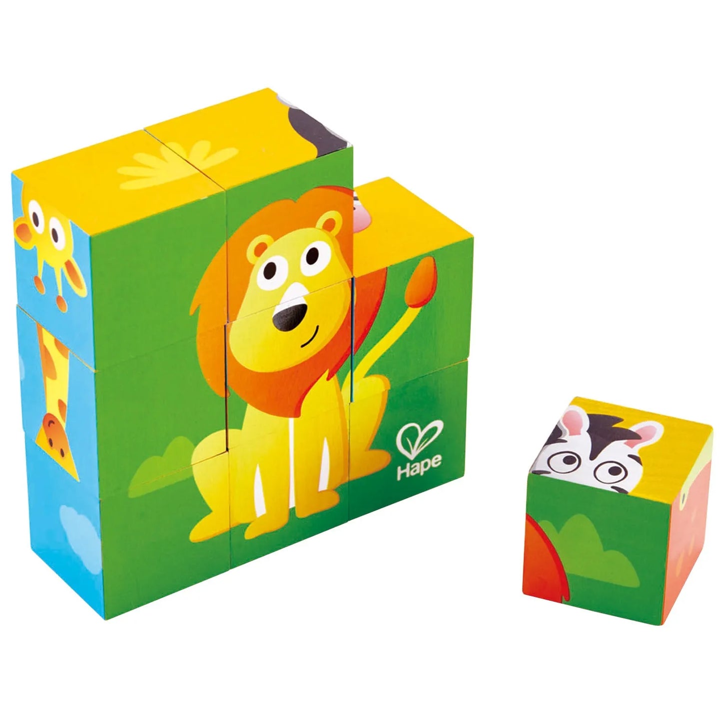 Puzzle a blocchi - Animali selvatici