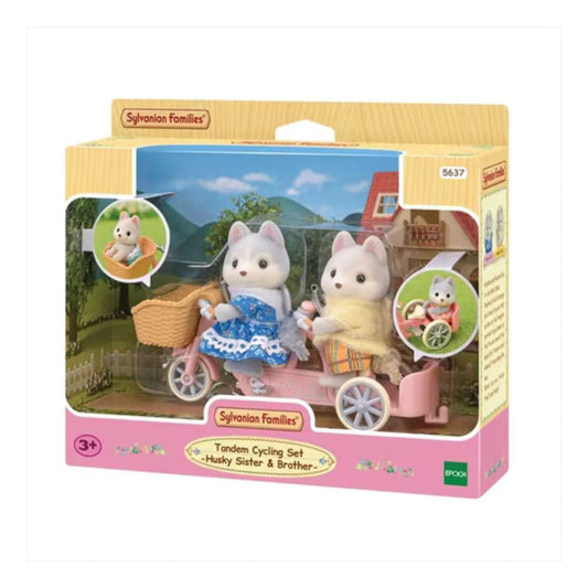 sylvanian family Tandem con sorella e fratello Husky