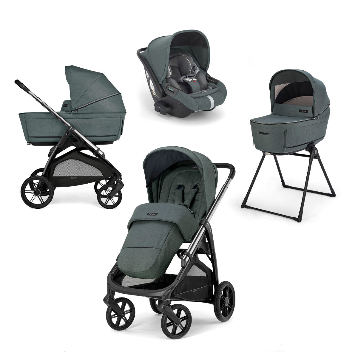 Trio Inglesina Aptica con Darwin Recline i-Size 2025 Emerald green