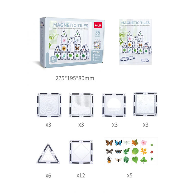 MAGNETIC TILES NATURA 35PZ