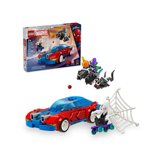 lego 76279 auto da corsa spider man e venom