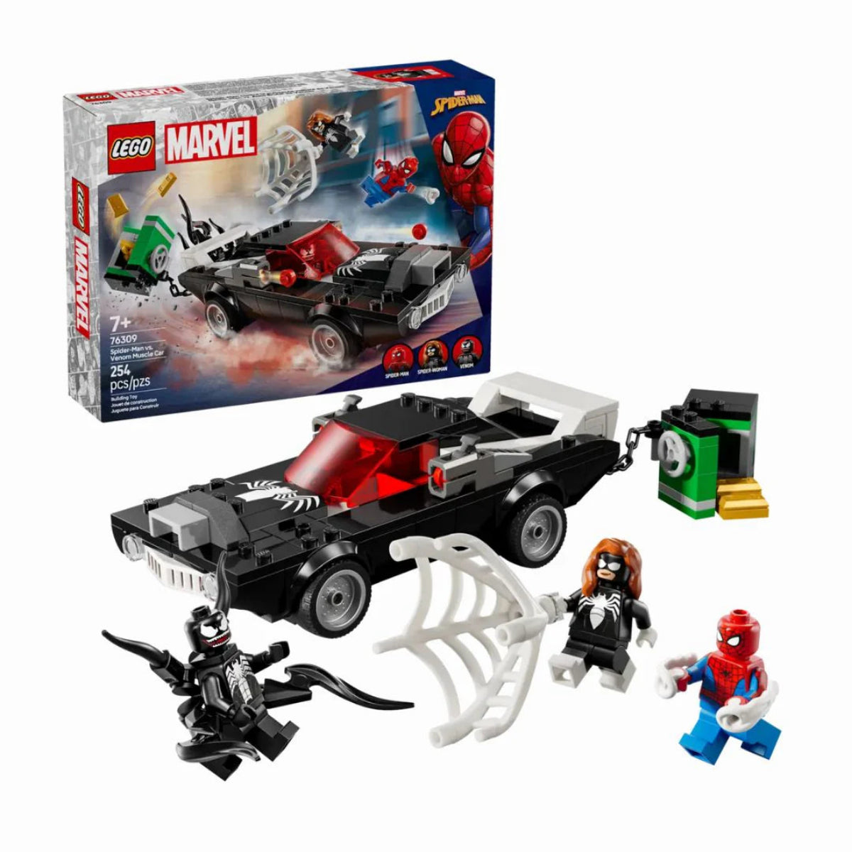 lego 76309 Super Heroes MarvelSpider-Man contro Muscle Car di Venom
