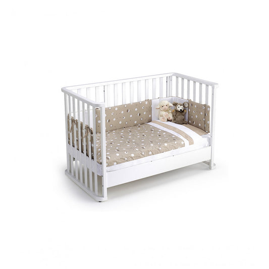 CUORICINI LETTO INFINITO BIANCO TESS TORTORA (lista n Giulio e Martina-12536)