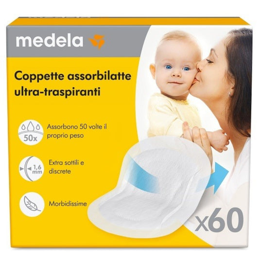 MEDELA COPPETTE ASSORBILATTE ULTRATRASPIRANTI - 60 PEZZI