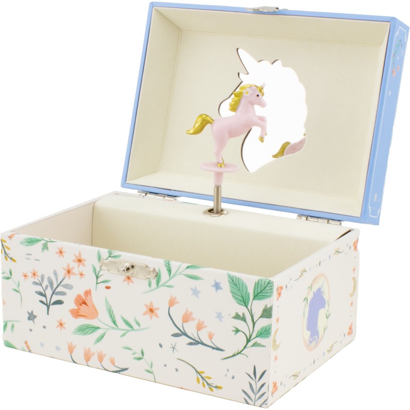 MUSICAL BOX UNICORN SKY BLUE