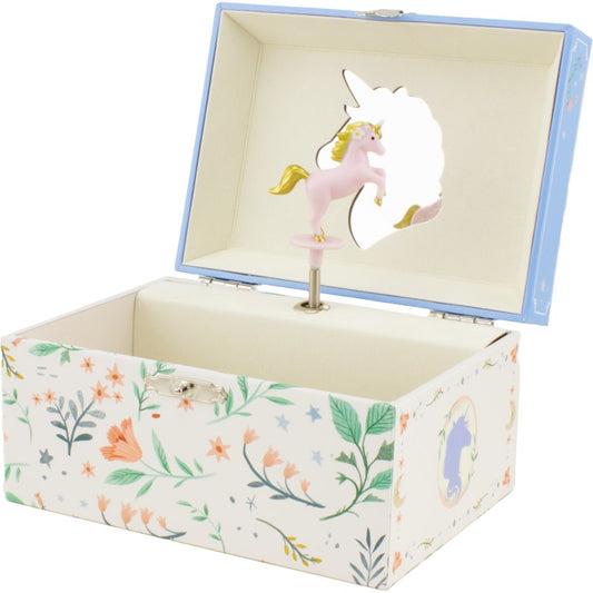 MUSICAL BOX UNICORN SKY BLUE