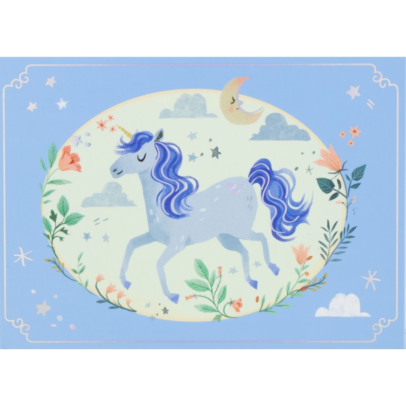 MUSICAL BOX UNICORN SKY BLUE