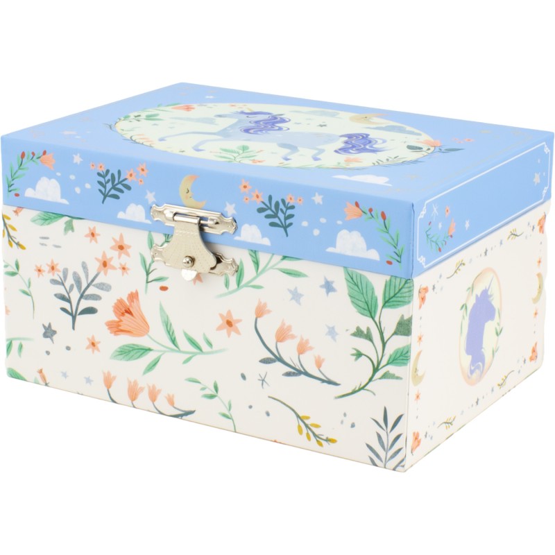 MUSICAL BOX UNICORN SKY BLUE