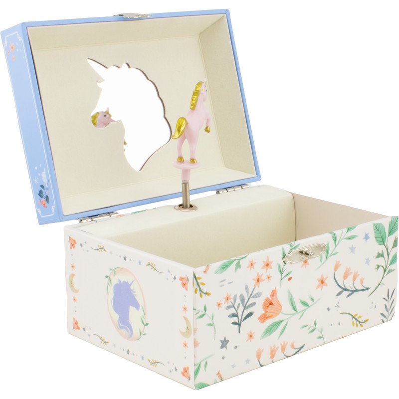 MUSICAL BOX UNICORN SKY BLUE