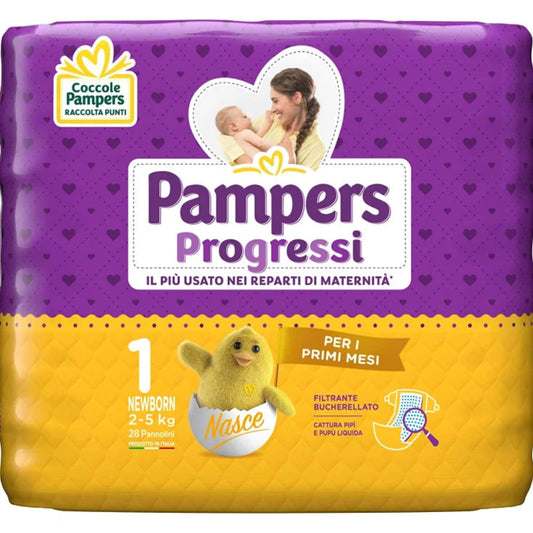 PAMPERS PROGRESSI NEWBORN 2/5KG TG 1 (LISTA N PIETRO GAMBARETTO)