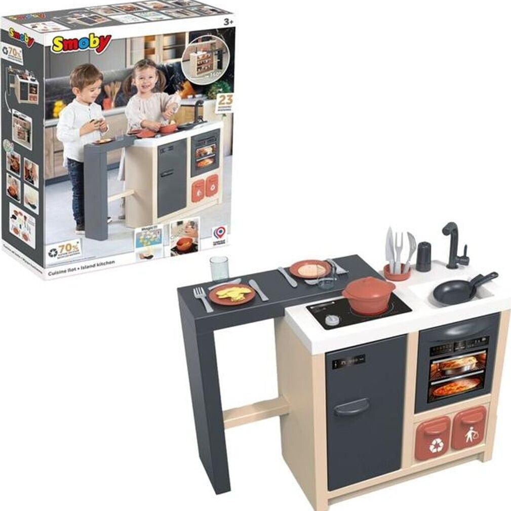 Smoby Cucina Isola con 23 Accessori – Dai 3 Anni