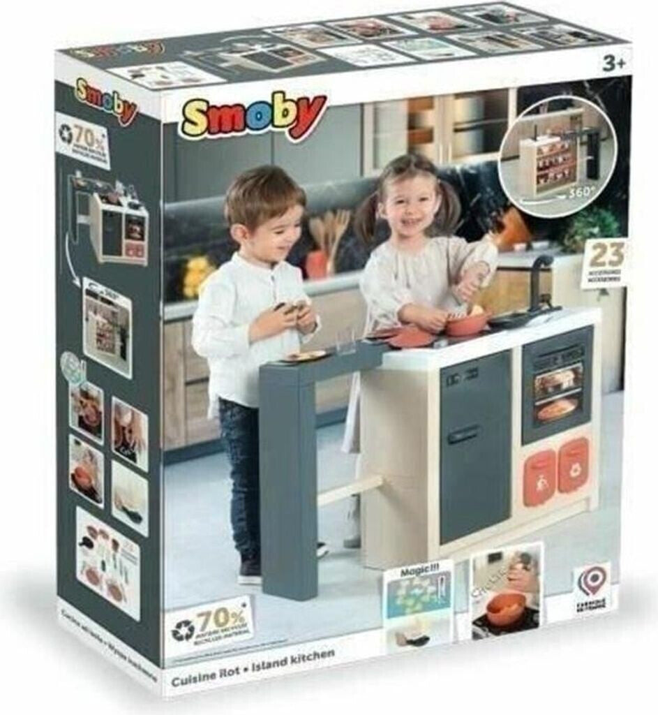 Smoby Cucina Isola con 23 Accessori – Dai 3 Anni
