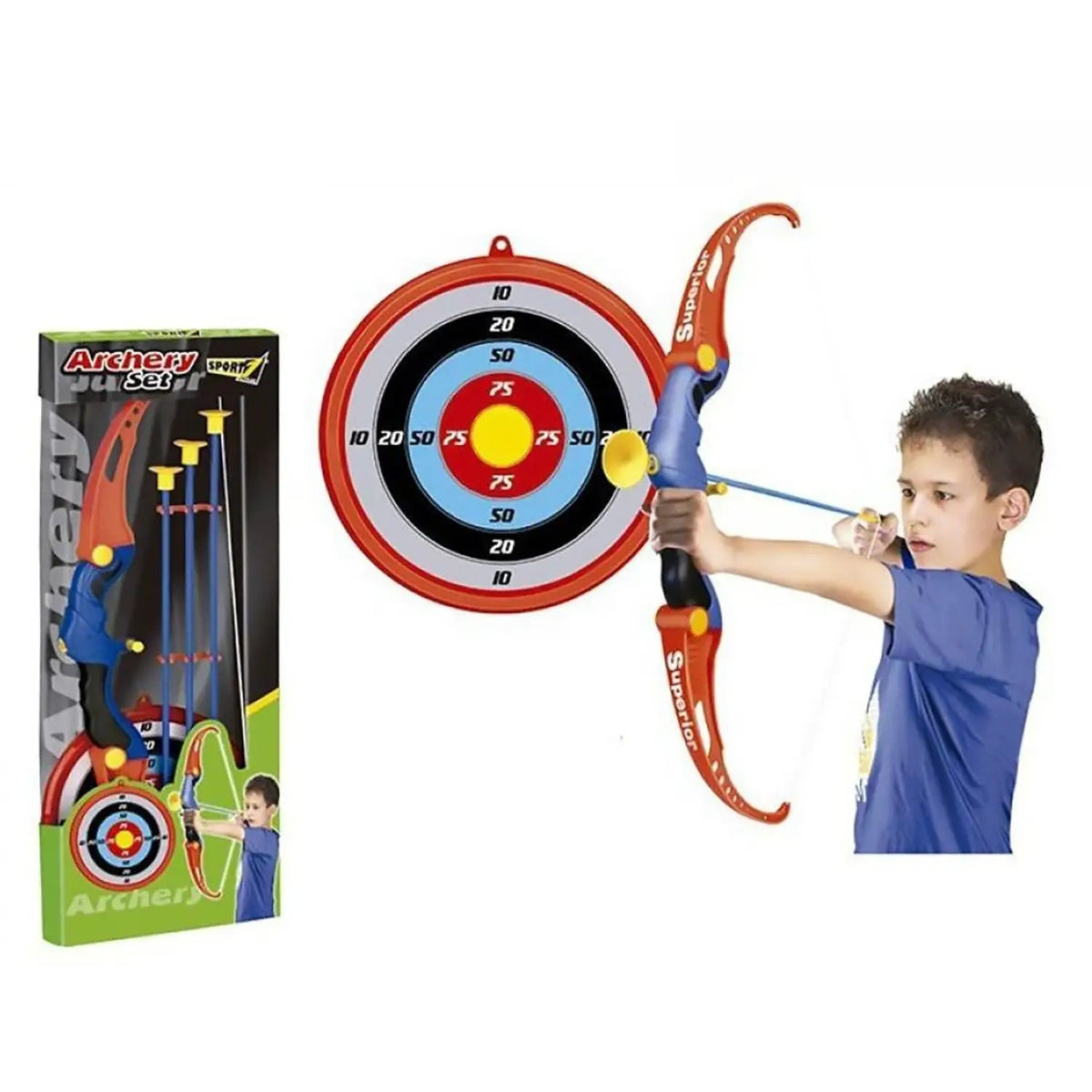 SET ARCIERE KID arco cm. 66 + 3 frecce + bersaglio