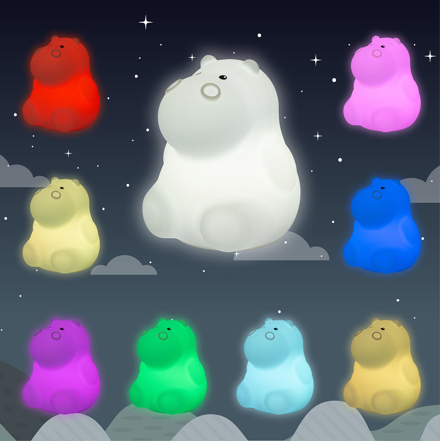 VEILLEUSE : HIPPOPOTAME PM