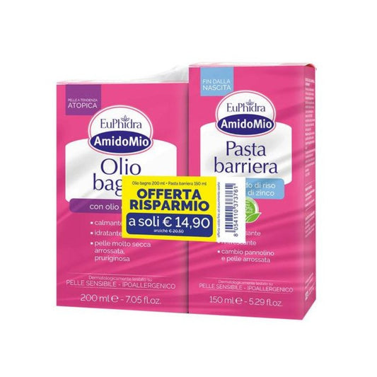 Euphidra olio bagno 200ml + pasta barriera 150ml (lista n M&D)